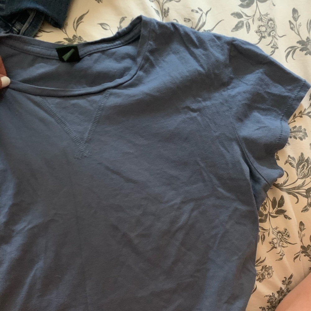 Crop Blue Shirt